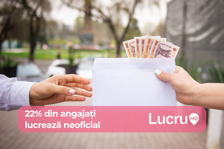 Peste 20% de cetățeni nu au un contract de muncă, lucrând informal